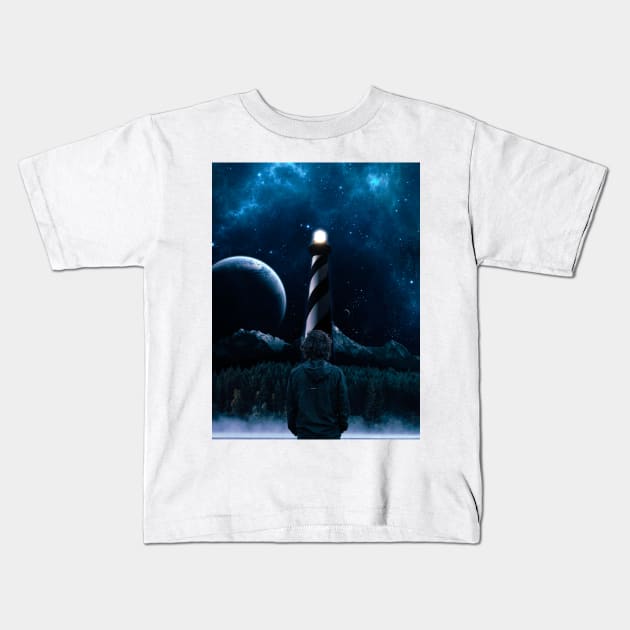 Follow the light Kids T-Shirt by Fanbros_art